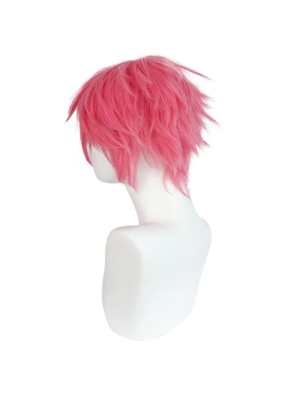 Men's Pink Synthetic Fiber Short Blonde Golden Cosplay Modern Wigs